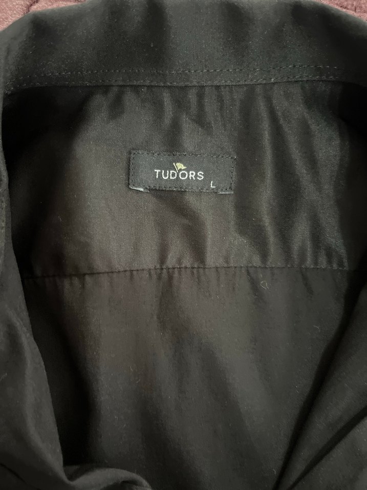 Düğmeli Siyah Kısa Kollu Erkek Gömlek - Görsel 2