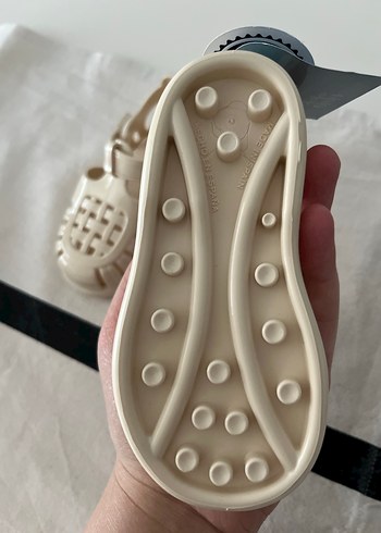 Kız Çocuk Beyaz Tokalı Kauçuk Sandalet - Görsel 2