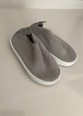 Gri Örgü İlk Adım Çocuk Ayakkabısı - Görsel 2