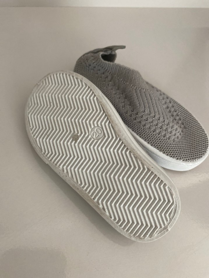 Gri Örgü İlk Adım Çocuk Ayakkabısı - Görsel 3