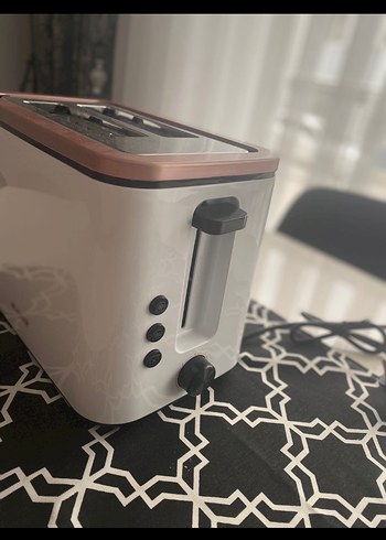 Kahverengi Kenarlı Gri Ekmek Kızartma Makinesi - Görsel 2