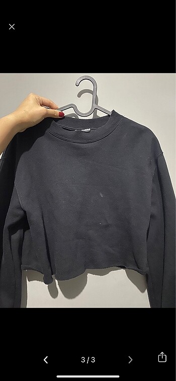 m Beden hm kısa sweatshirt