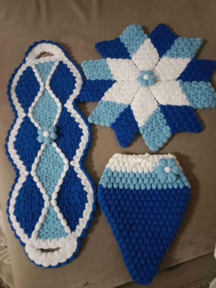 Renkli Mavi Banyo lif Seti - Görsel 2