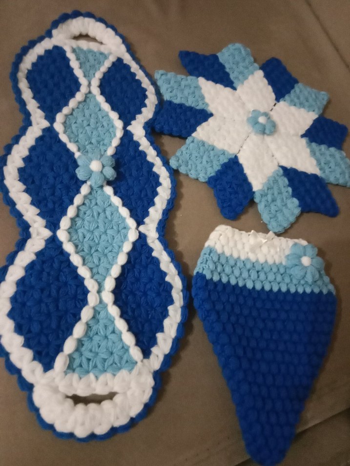 Renkli Mavi Banyo lif Seti - Görsel 3