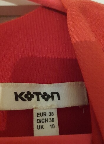 36 Beden Kırmızı koton elbise