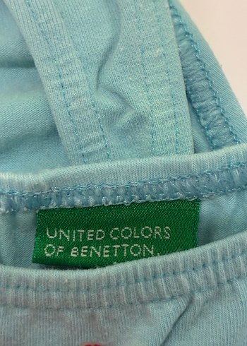 Yeşil Benetton Suluk ve Baskılı Kısa Üstler - Görsel 7