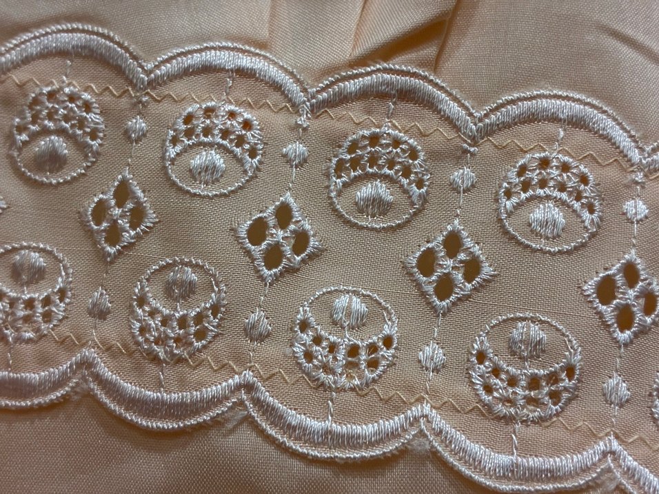 Bej Vintage Dantelli Kadın Uzun sabahlık - Görsel 5