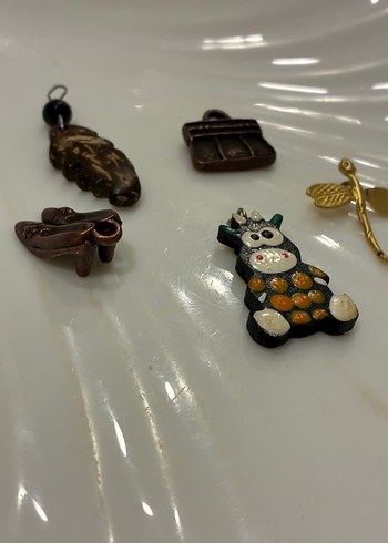 Kahverengi Boncuklu Bohem Kadın Charm Seti - Görsel 3