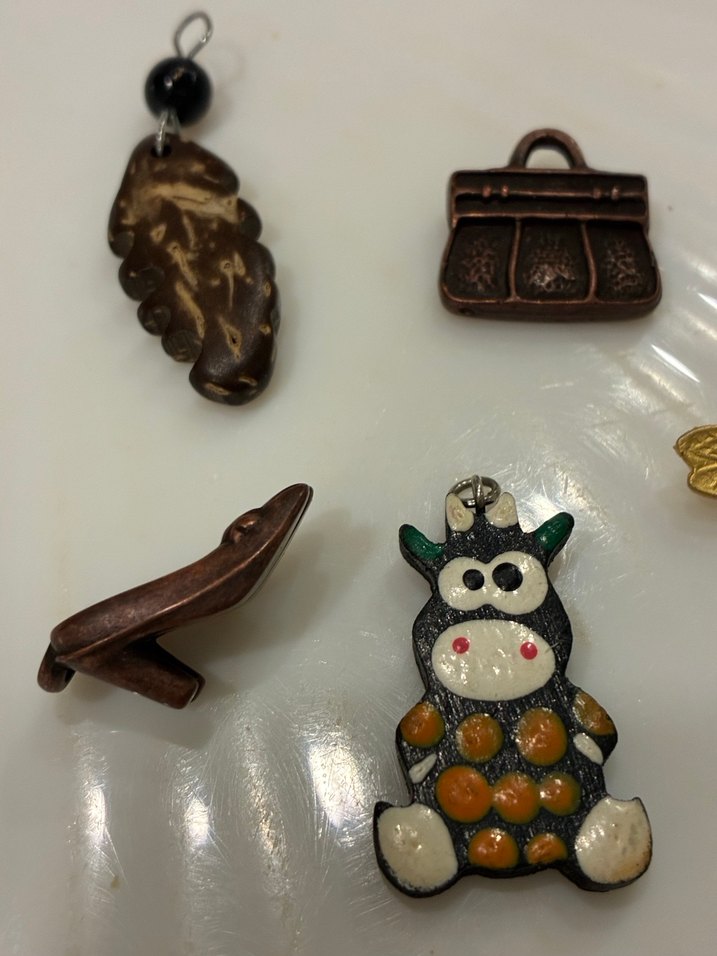 Kahverengi Boncuklu Bohem Kadın Charm Seti - Görsel 2