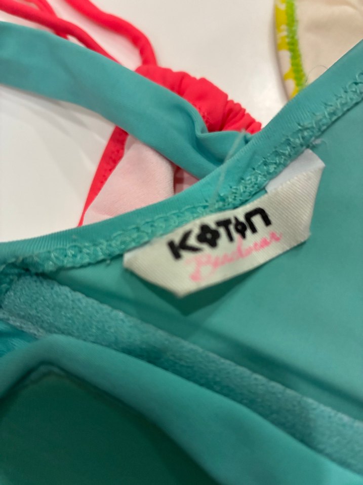 Renkli Kadın Bikini Takımı, İpli, Sıkı Oturan - Görsel 5