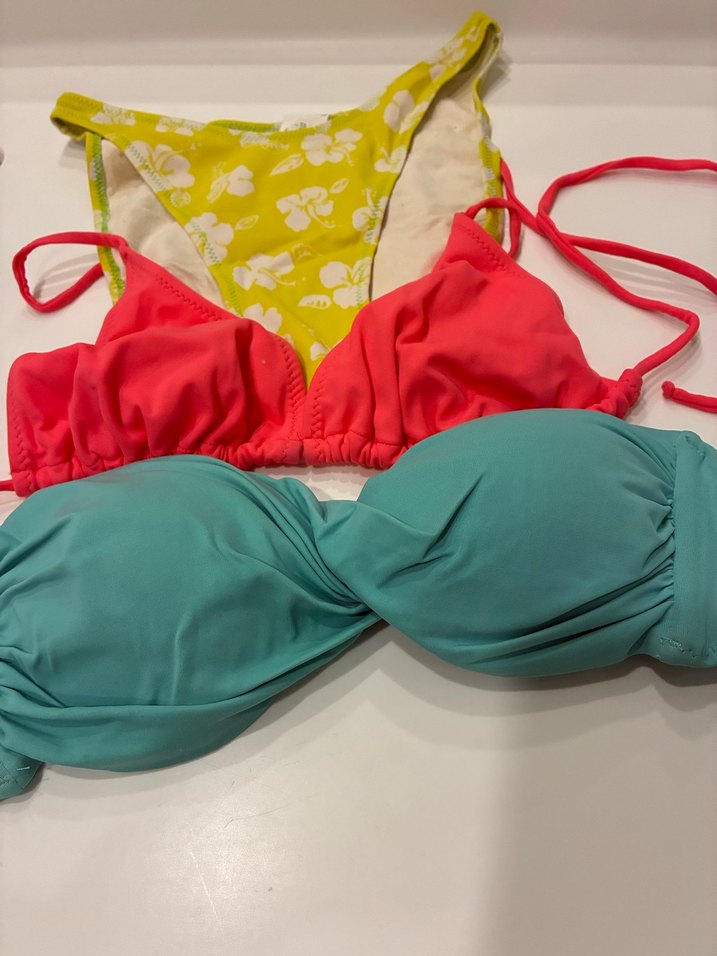 Renkli Kadın Bikini Takımı, İpli, Sıkı Oturan - Görsel 3