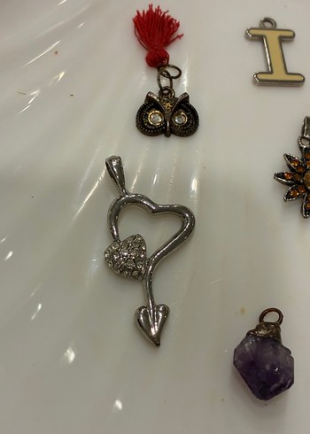 Altın Renkli İşlemeli Pullu Kadın Charm - Görsel 3