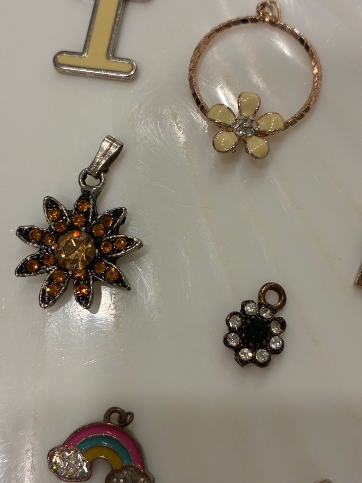 Altın Renkli İşlemeli Pullu Kadın Charm - Görsel 2