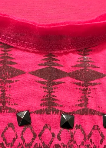 Pembe Desenli Dantelli Bohem Atlet - Görsel 3