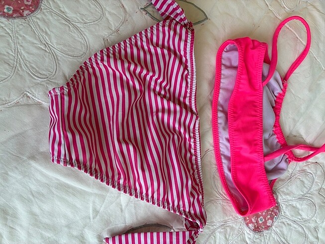 4 Yaş Beden çeşitli Renk Kız çocuk bikini mayo ikilisi