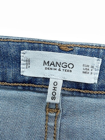 36 Beden mavi Renk Mango Jean / Kot %70 İndirimli.