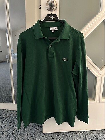 Lacoste polo yaka uzun kol tişört