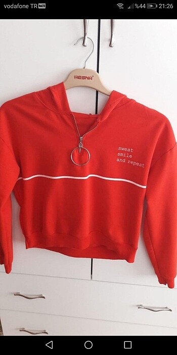 Fermuar detaylı sweatshirt
