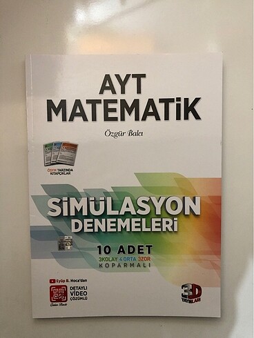 3D AYT Matematik Denemesi