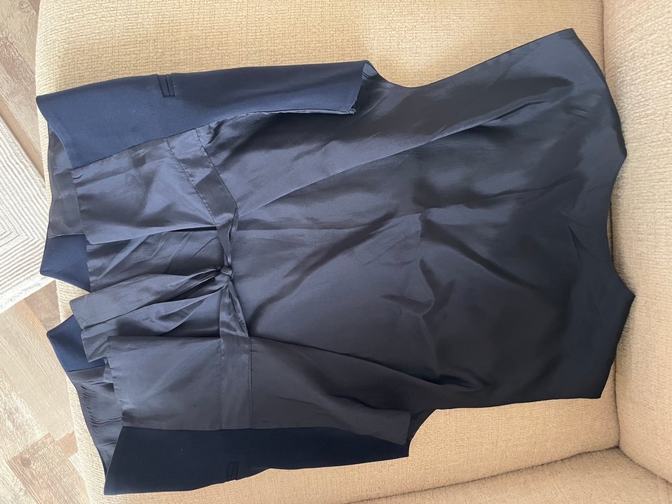 Düğmeli Lacivert Yelek - Görsel 3