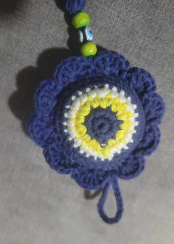 Renkli Püsküllü Bohem Anahtarlık Çanta Süsü - Görsel 3