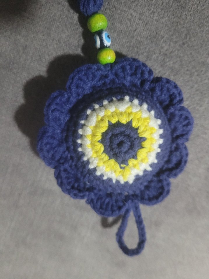 Renkli Püsküllü Bohem Anahtarlık Çanta Süsü - Görsel 3