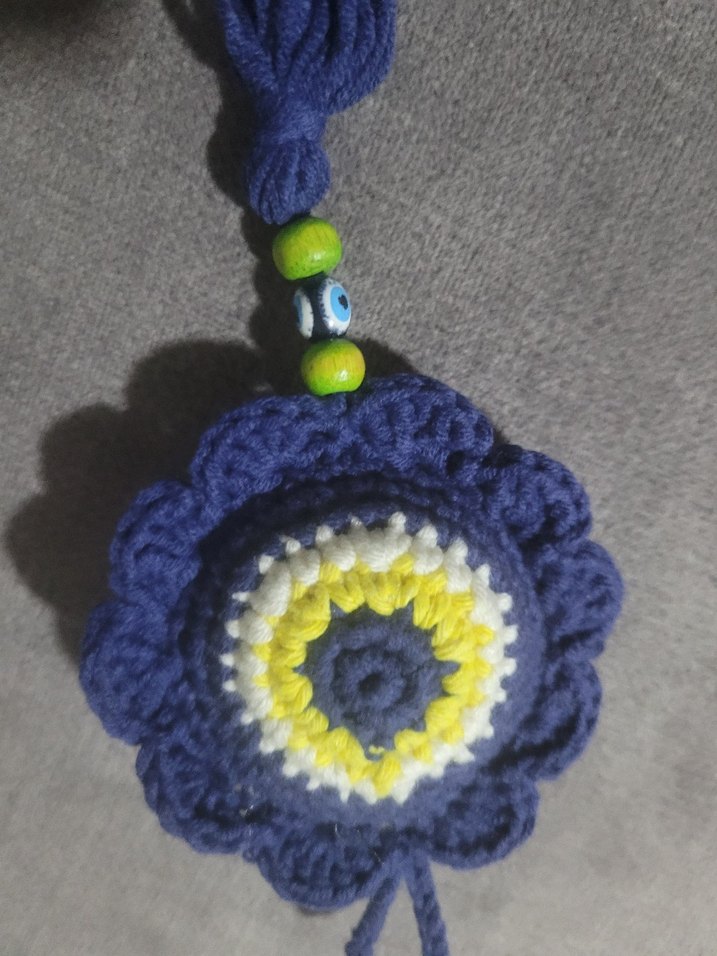 Renkli Püsküllü Bohem Anahtarlık Çanta Süsü - Görsel 2