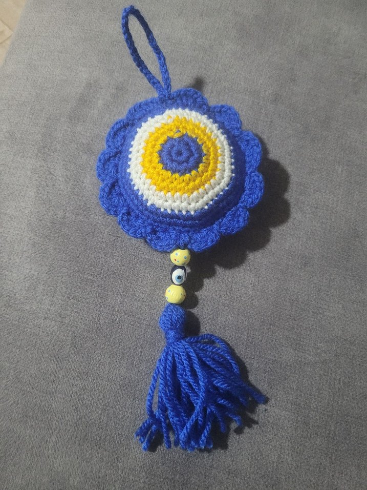 Renkli Püsküllü Bohem Kadın Anahtarlık Çanta Süsü - Görsel 2