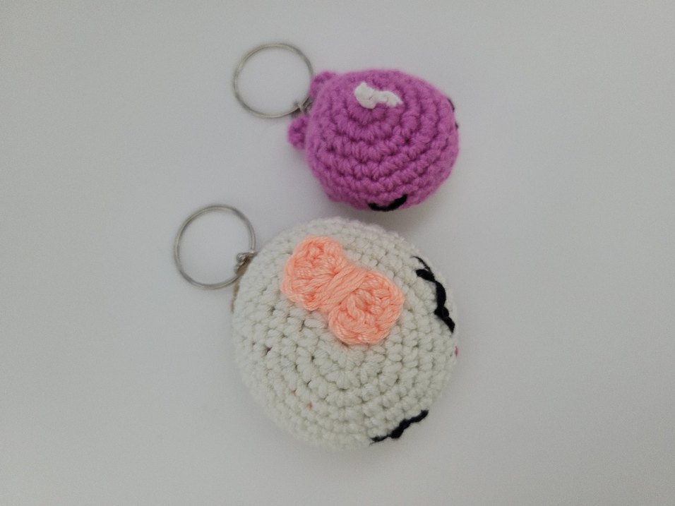 Örgü Etipuf Anahtarlık - Görsel 3