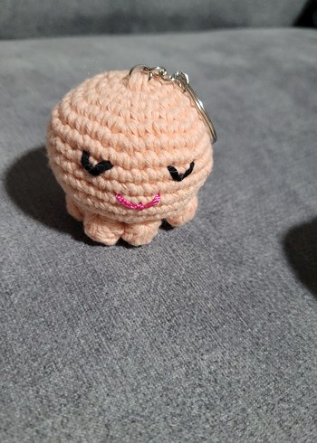 Renkli Örgü Ahtapot Anahtarlık - Görsel 5