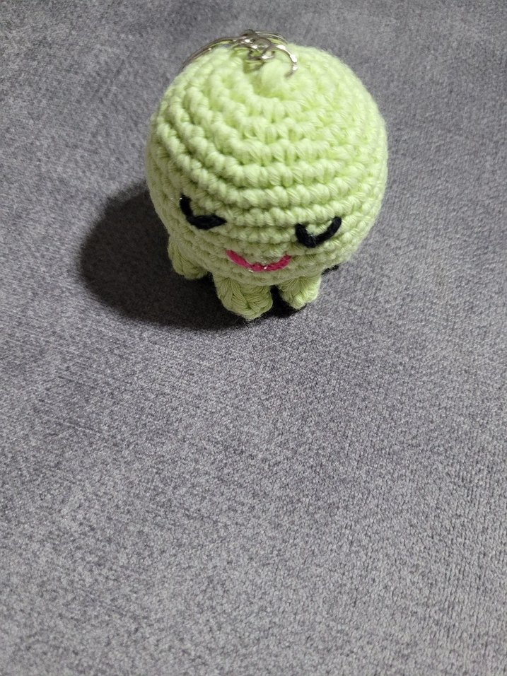 Renkli Örgü Ahtapot Anahtarlık - Görsel 4