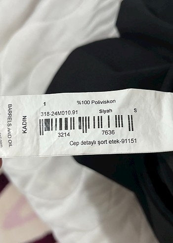 Kadın Siyah Mini şort etek - Görsel 3