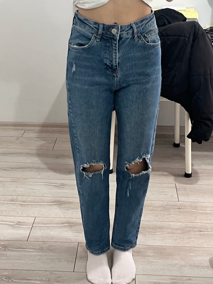 Yırtık Diz Detaylı Addax pantolon 32 - Görsel 2