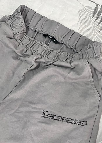 Gri Rahat Kesim Kadın Eşofman Altı - Görsel 7