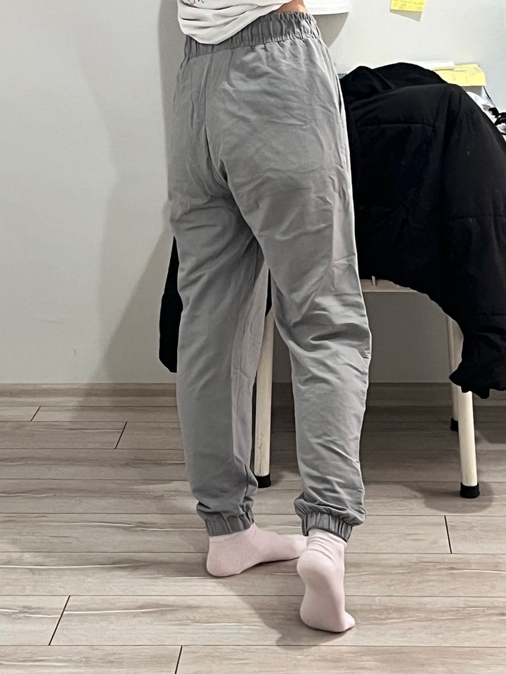 Gri Rahat Kesim Kadın Eşofman Altı - Görsel 3