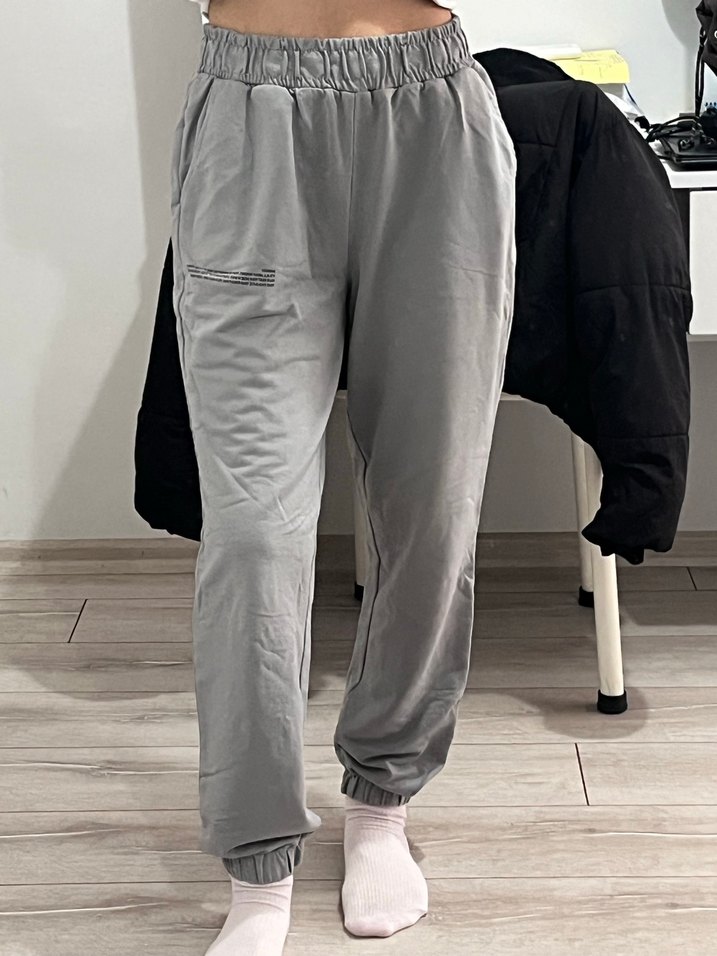 Gri Rahat Kesim Kadın Eşofman Altı - Görsel 2