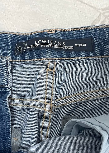 Kadın Mavi Midi Bol Kesim Kot Pantolon LCW - Görsel 5