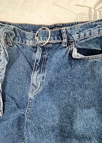 Kadın Mavi Midi Bol Kesim Kot Pantolon LCW - Görsel 6