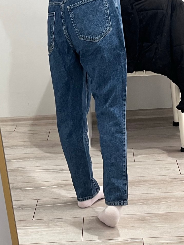 Kadın Mavi Midi Bol Kesim Kot Pantolon LCW - Görsel 3