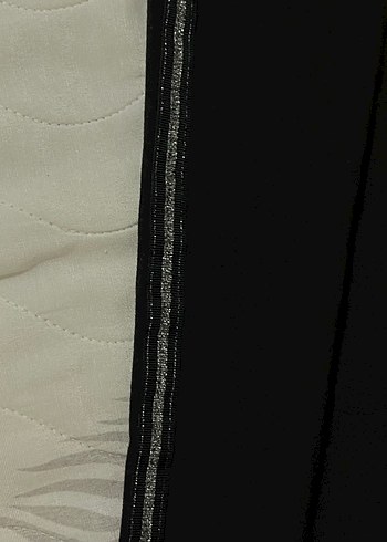 Siyah Kadın sim detaylı günlük pantolon - Görsel 2