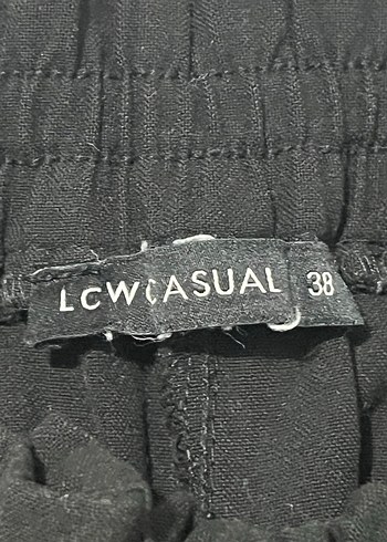 Siyah Kadın sim detaylı günlük pantolon - Görsel 3