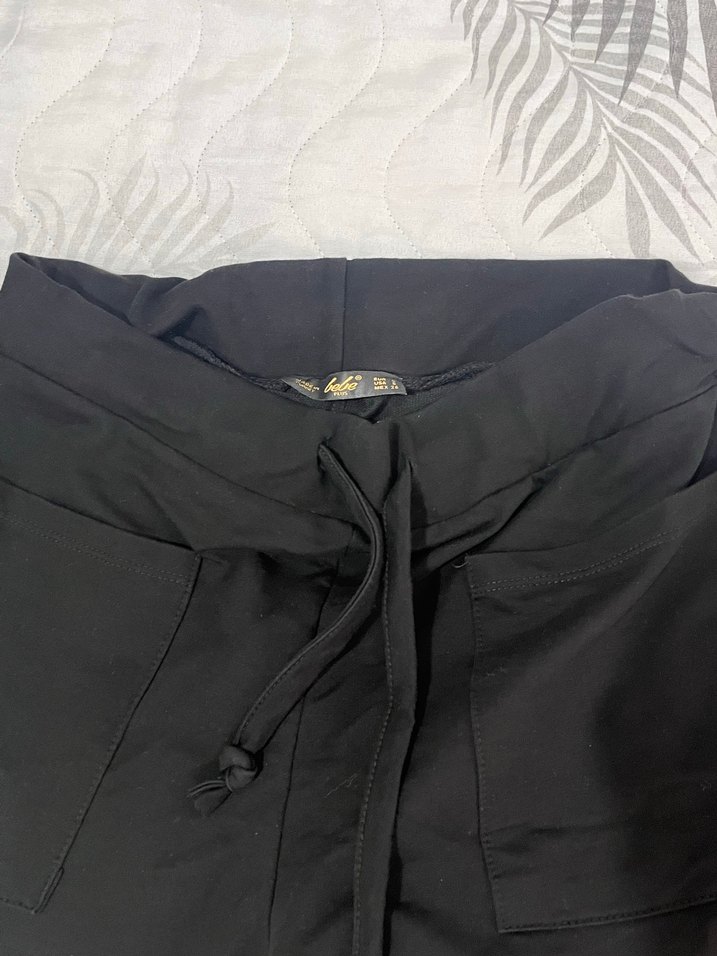 Siyah Rahat Kesim Kadın Eşofman Altı - Görsel 3