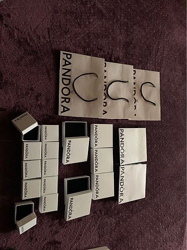 Beden beyaz Renk Orjinal Pandora bileklik charm ve kâğıt çanta