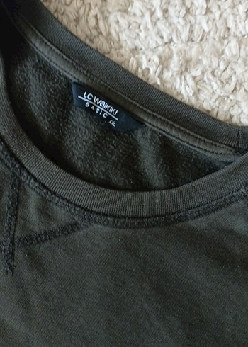 Gri Erkek Keten Sweatshirt - Görsel 2