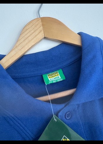 xl Beden mavi Renk Mavi Erkek Polo Tişört, Kısa Kollu, Rahat Kesim