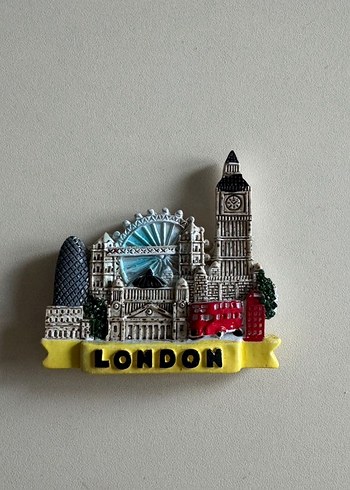 Renkli Londra Temalı Figürin Magnet