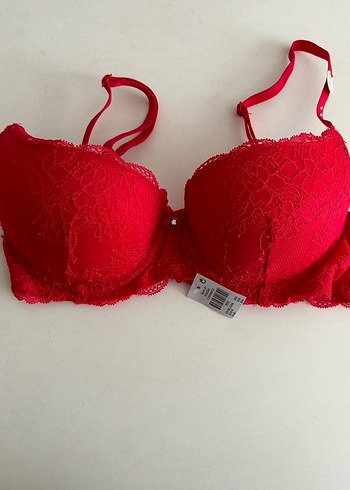 Primark koyu Kırmızı Dantel Bohem Sütyen