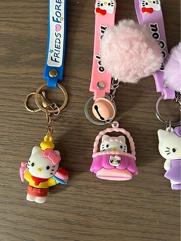  Beden çeşitli Renk Hello Kitty anahtarlık / unicorn anahtarlık