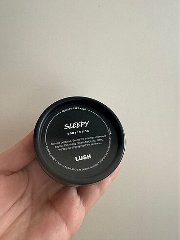 Lush body lotion
