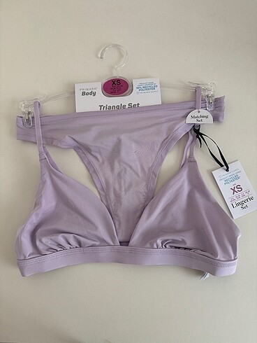 xs Beden mor Renk Primark bralet set